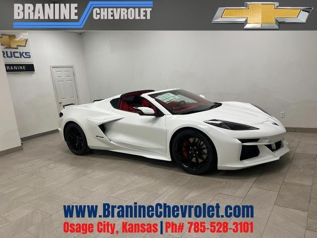 2026 Chevrolet Corvette Z06 3LZ in Arctic White — front three-quarter view
