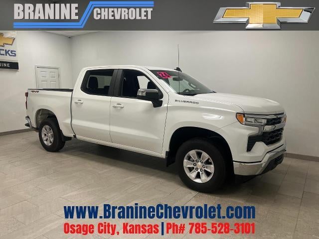 2026 Chevrolet Silverado 1500 LT in Summit White — front three-quarter view