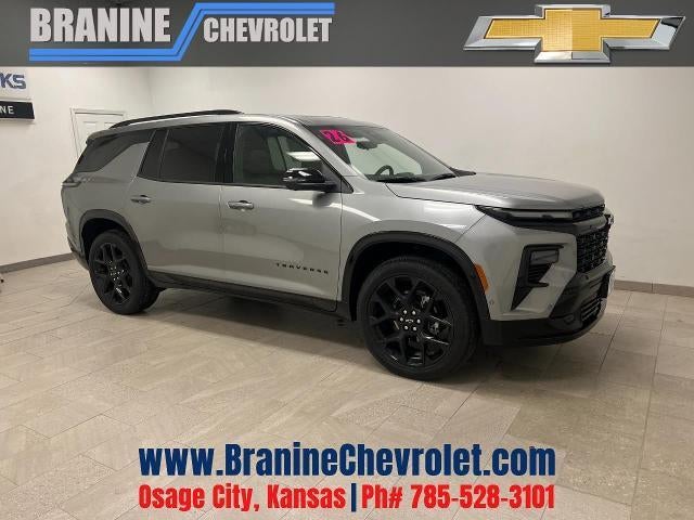 2026 Chevrolet Traverse RS in Sterling Gray Metallic — front three-quarter view