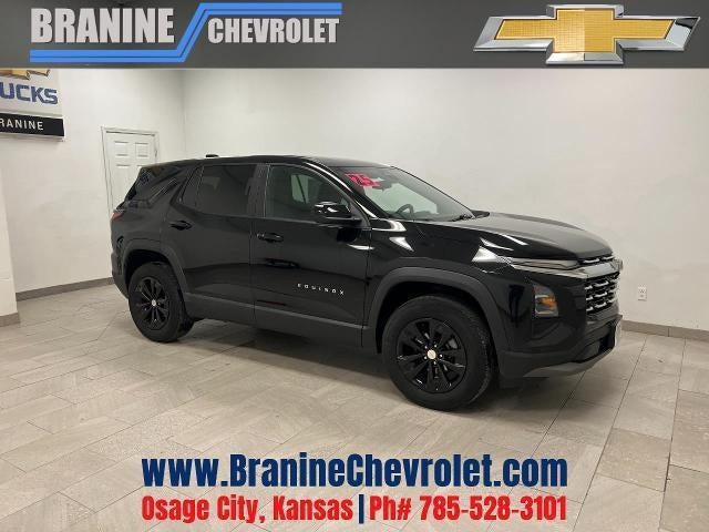 2025 Chevrolet Equinox LT in Mosaic Black Metallic — front three-quarter view