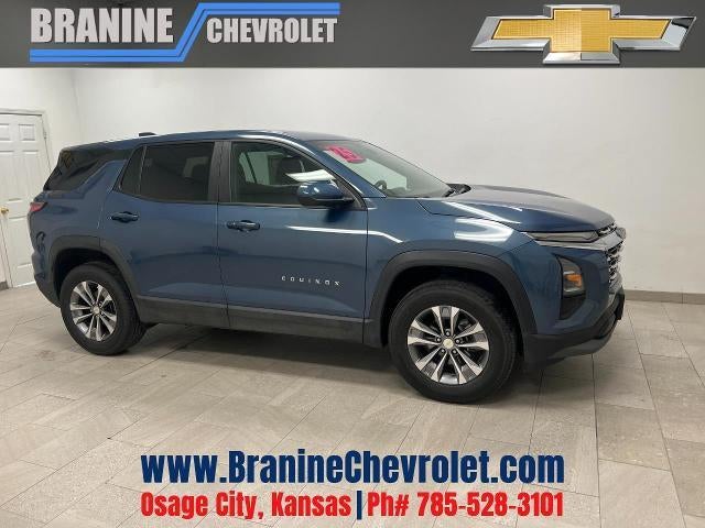 2025 Chevrolet Equinox LT in Lakeshore Blue Metallic — front three-quarter view