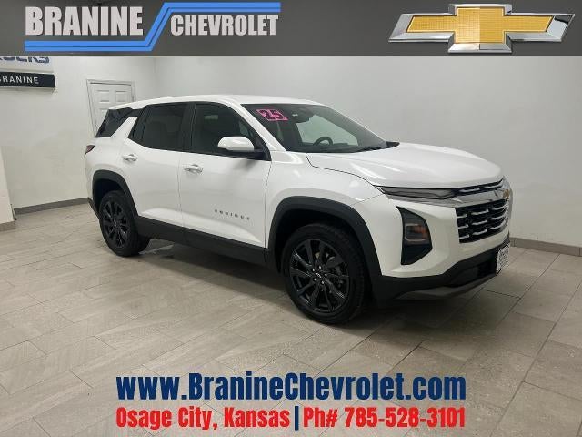 2025 Chevrolet Equinox LT in Summit White — front three-quarter view