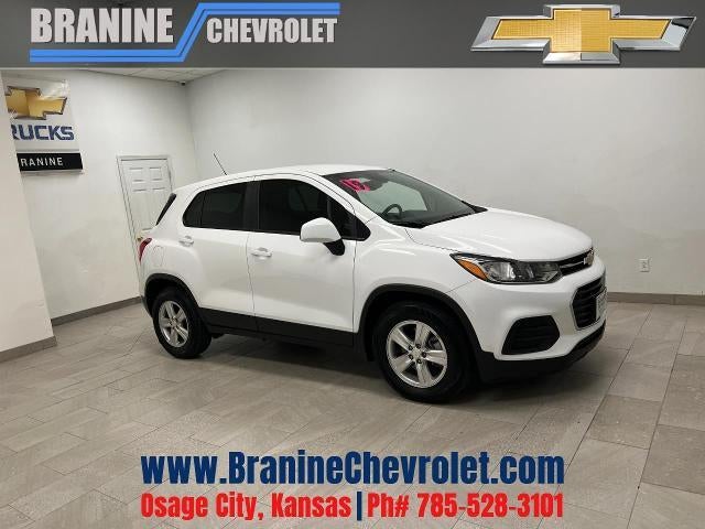 2019 Chevrolet Trax LS in Summit White — front three-quarter view